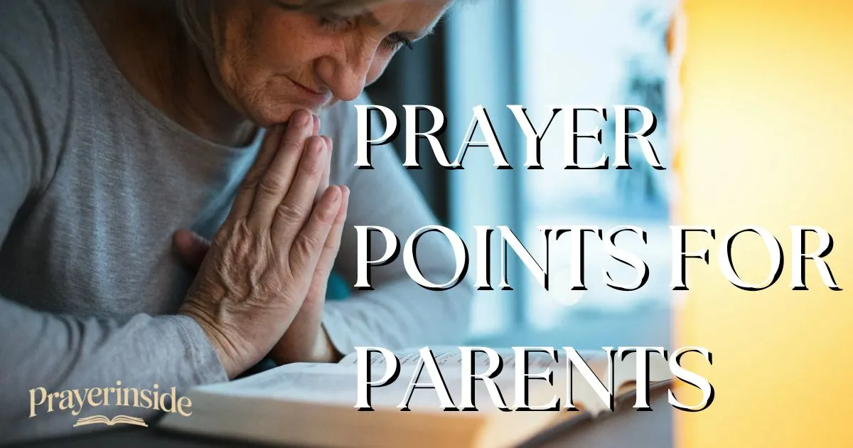 prayer points for parents