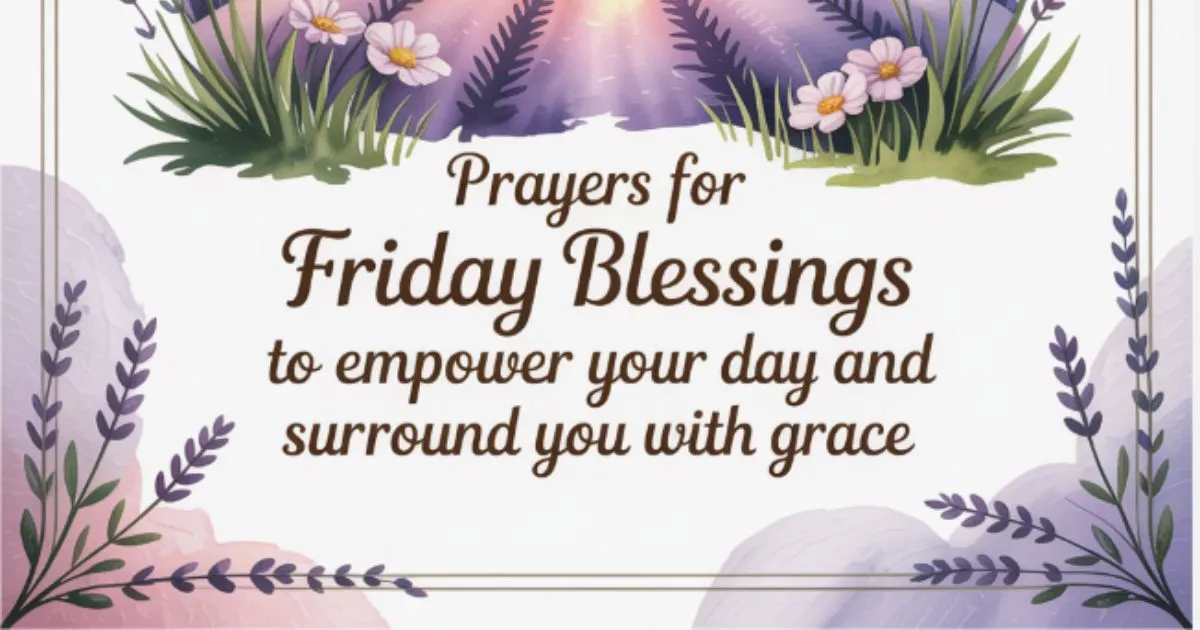 prayers for Friday blessings