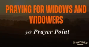 praying for widows and widowers