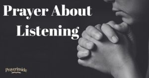 prayer about listening