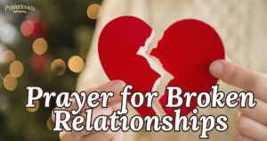 prayer for broken relationships