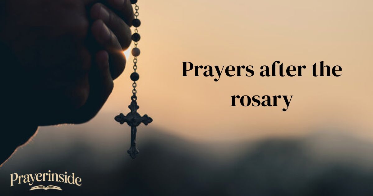 prayers after the rosary