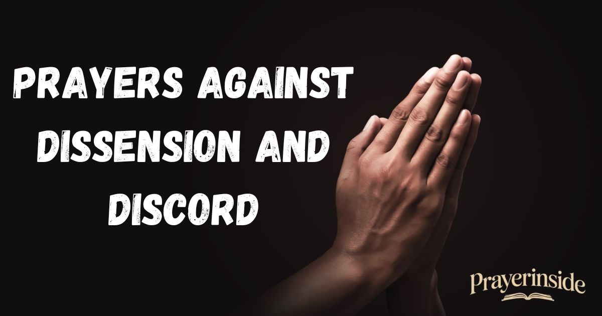prayers against dissension and discord