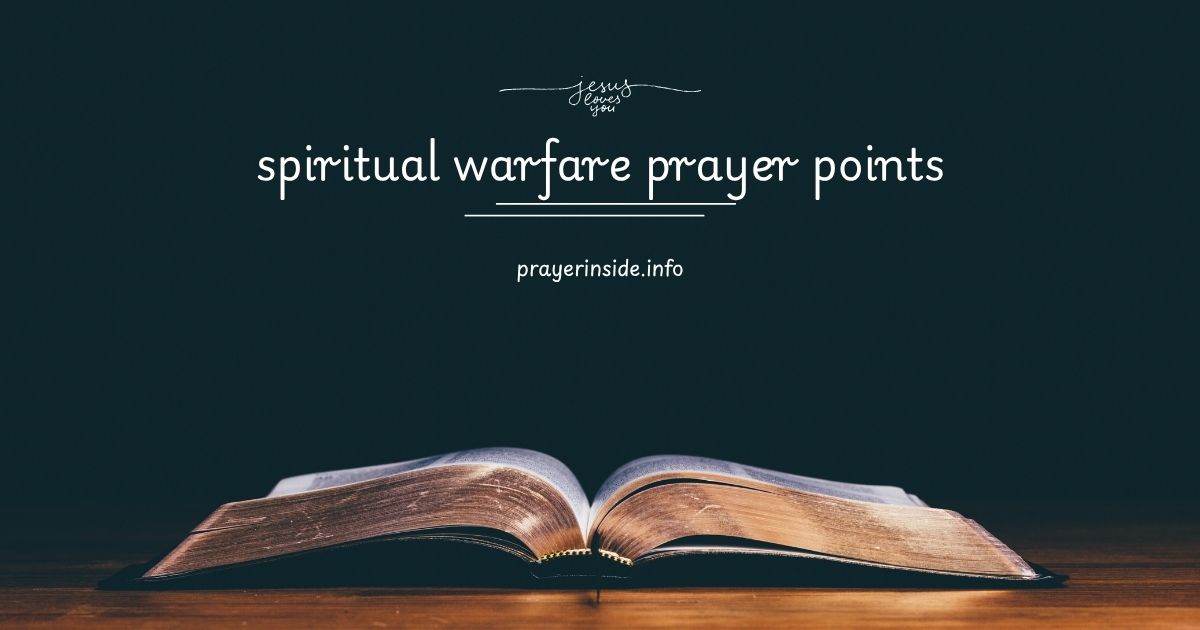 spiritual warfare prayer points