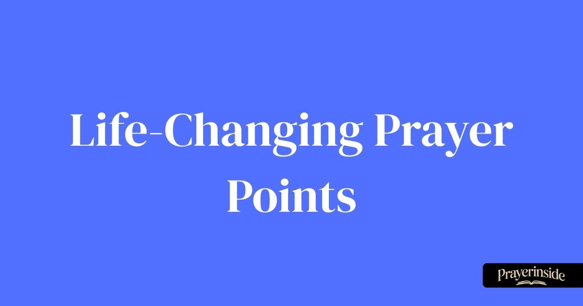prayer points