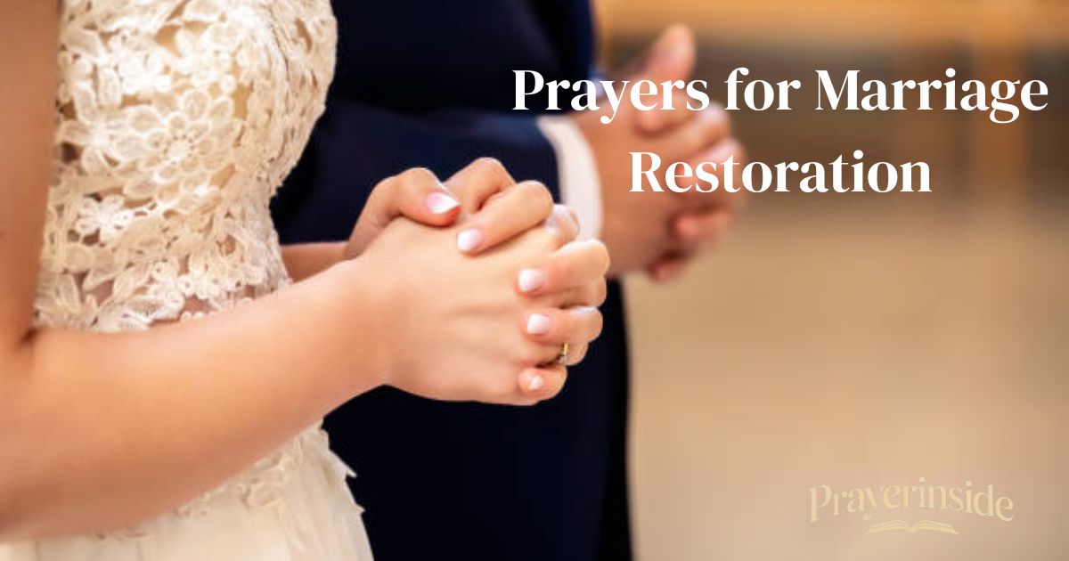 prayers for marriage restoration