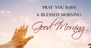 good morning prayer