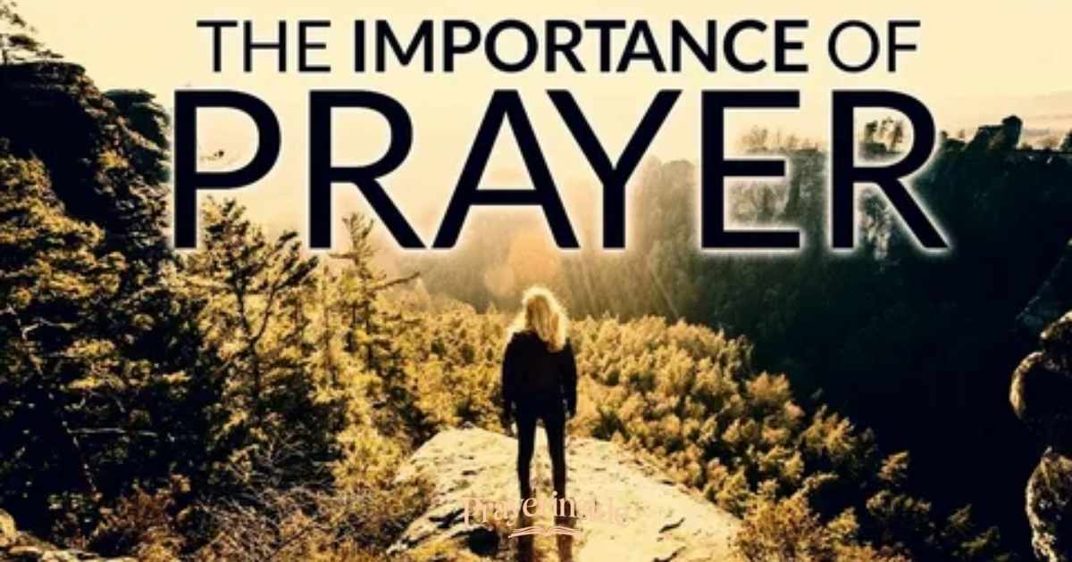importance of prayer