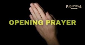 opening prayer