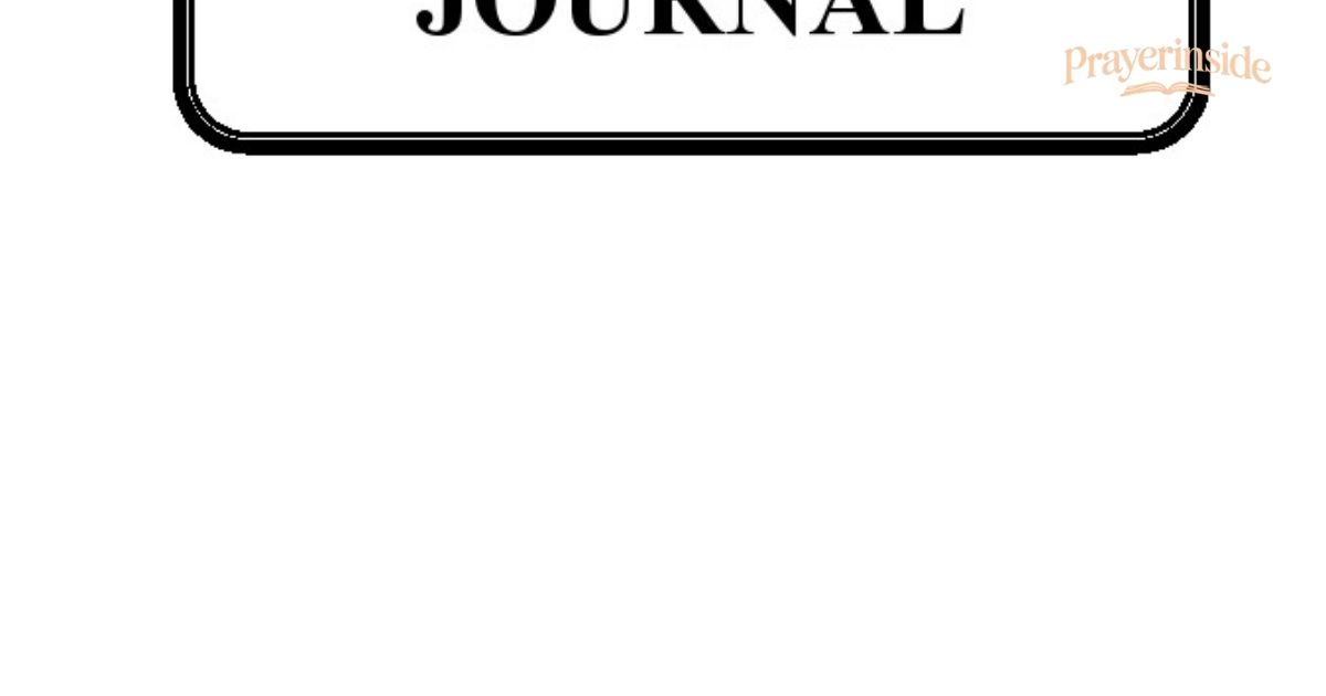 prayer journal