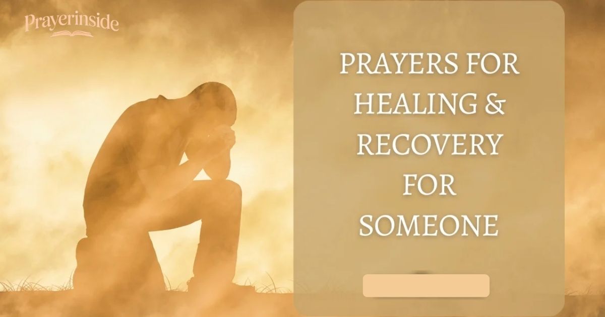 short prayer for healing and recovery for someone