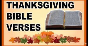 thanksgiving bible verses