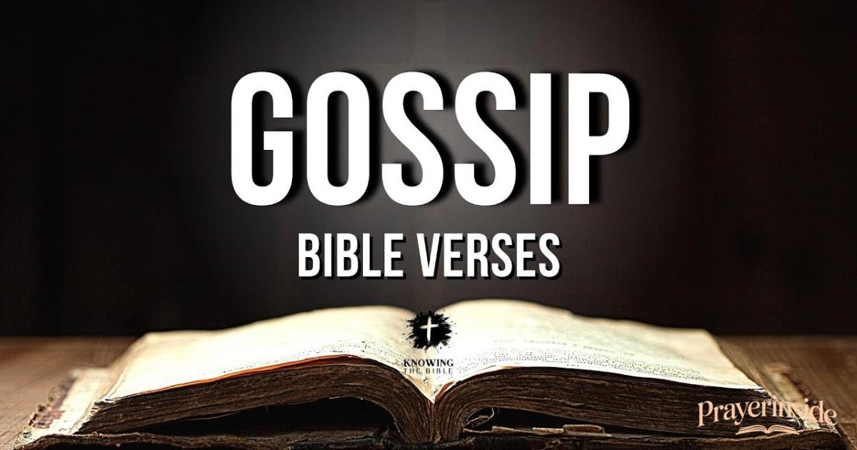 bible verses about gossip